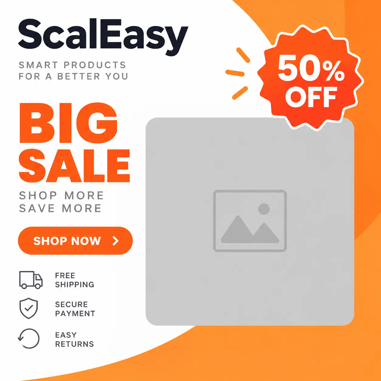 Generic AI-generated advertisement banner example
